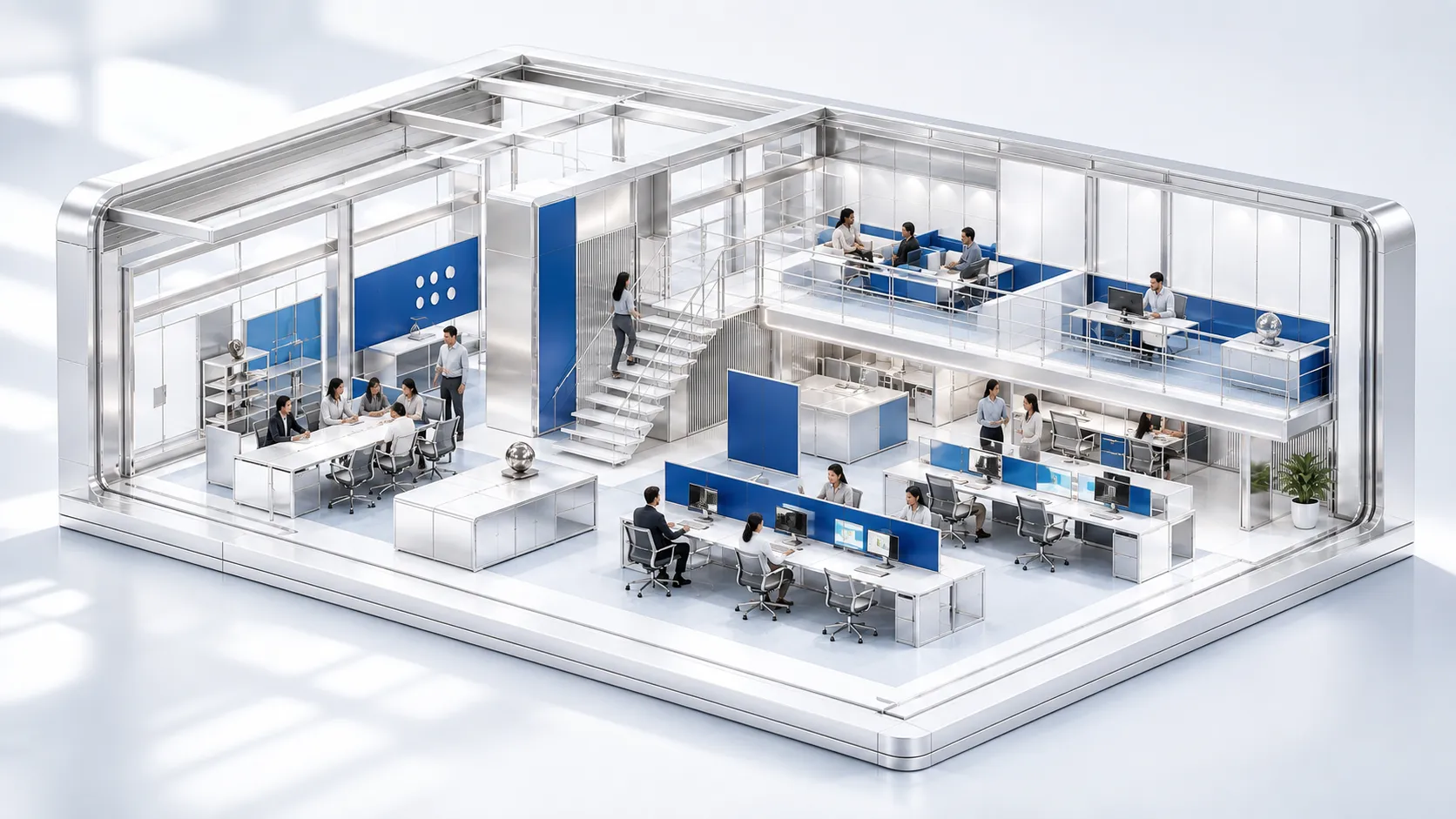 Architectural concept of an engineering studio